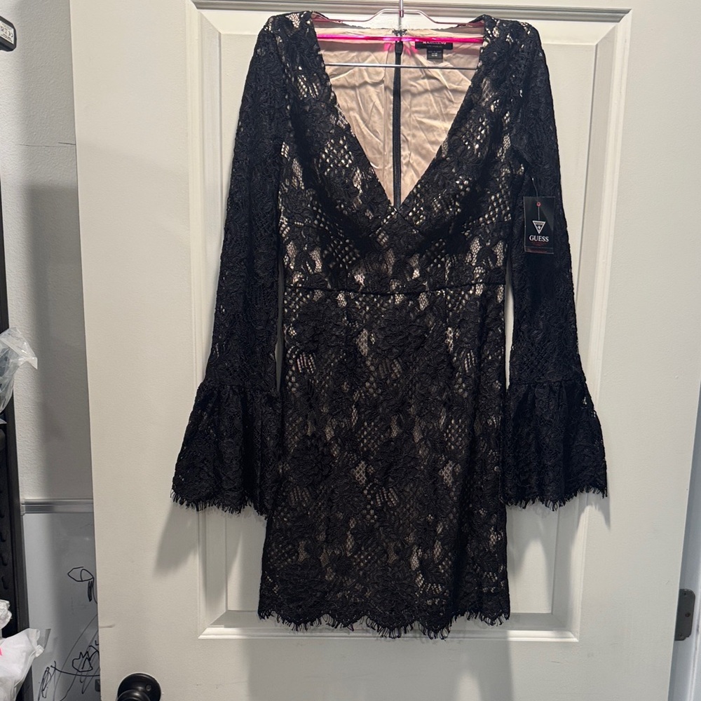 Marciano Black Long Sleeve Cocktail Dress – XS, New with Tags